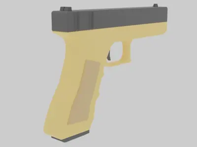 Glock 18 Low-poly 3D model shop