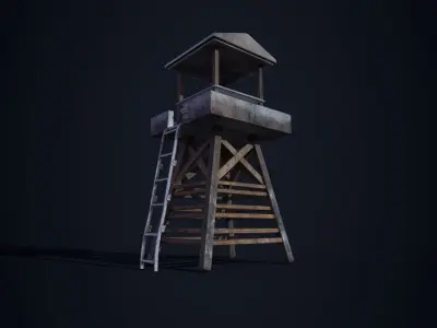 Watch Tower 3D model buy