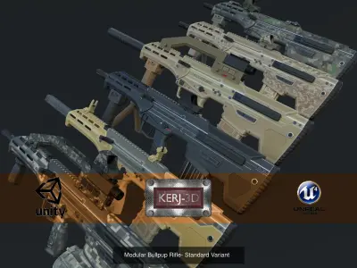 Assault Rifle Collection 3D Model Pack purchase