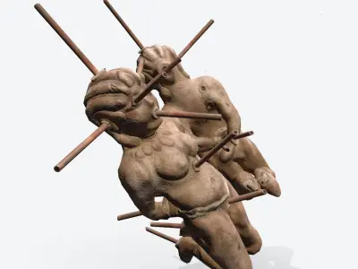 Roman Voodoo Doll Low-poly 3D model