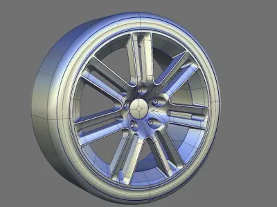 Aston Martin One 77 Front Wheel Free 3D model