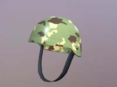 Army Helmet Low-poly 3D model