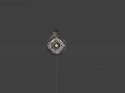 Battle Ship 48 - Heavy Rifle Laser Turret  Low-poly 3D model