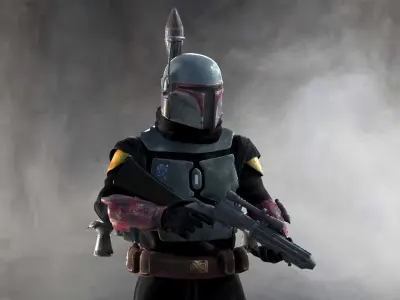 Boba Fett  Low-poly 3D model