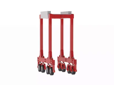 Container Lifter Autostrad Low-poly 3D model