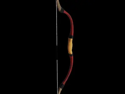 Recurve Bow Hungarian Traditional Low-poly 3D model