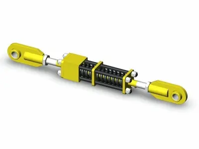Mechanical Shock Absorber Free 3D model