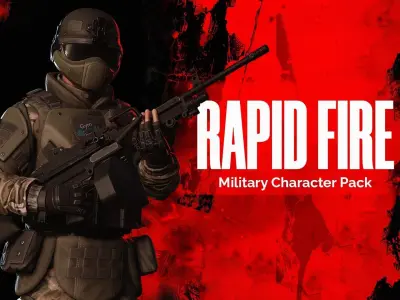 Rapid Fire Military Character - Heavy Low-poly 3D model