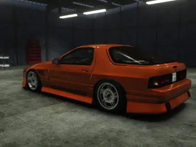 BN Sports Type 2 RX7 FC Bodykit Low-poly 3D model