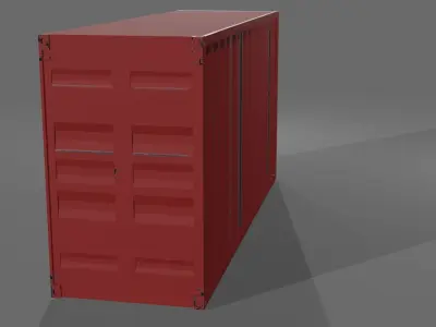 Old rust container Free 3D model