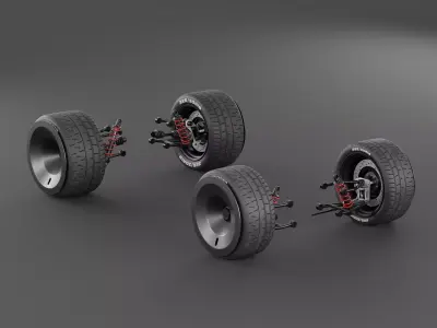 Compact Single-Seat Hypercar 3D model