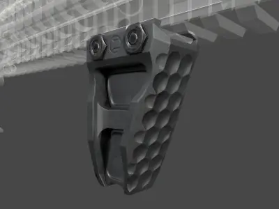Railscales LDAG Vertical Grip Low-poly 3D model