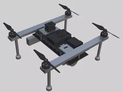 Intelligent afforestation drone 3D model