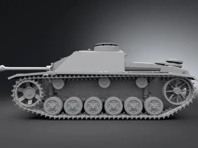 StuG III Scale model  3D print model