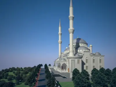 CLASSICAL OTTOMAN EMPIRE MOSQUE 3D model