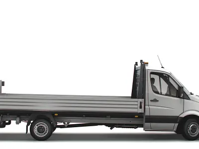 Mercedes Benz Sprinter Dropside Tail Lift 2018 3D model