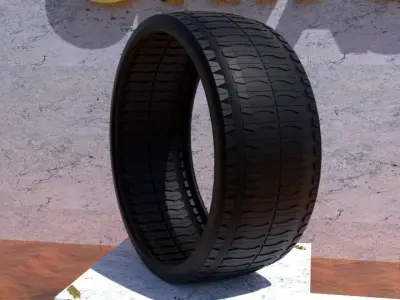 ORTAS TIRE NO 32 GAME READY Low-poly 3D model