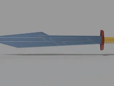 Thors second sword from Thor Ragnarok 3D model