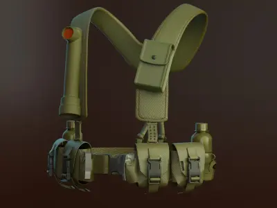 military waist 3D model