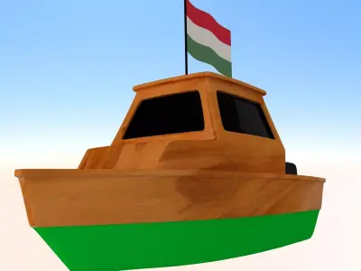 Hungary Fishing Boat 3D model