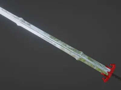 Scratched sword Free 3D model