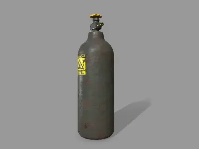 Propane Tank Low-poly 3D model 15