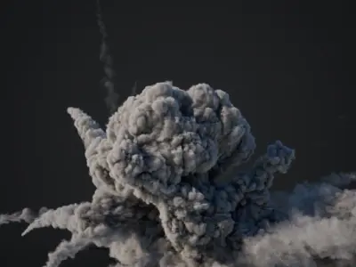 VDB Animated Explosion Pack vol1 Part3