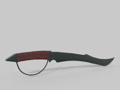 Pirat saber Low-poly 3D model
