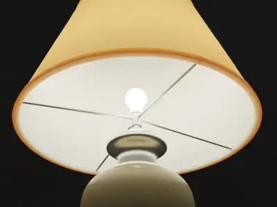 Antique Table Lamp 3D model