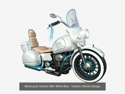 10 Motorcycle Cartoon B Collection - Custom Vehicle Design 3D Model Pack purchase