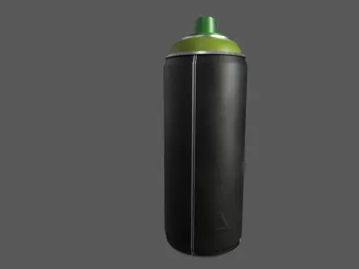 Spray paint can 400 ml Low-poly 3D model