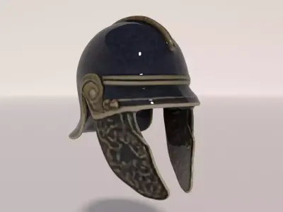 Ancient Rome Helmet 2 3D model
