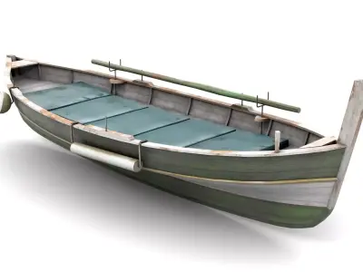 Fishing Boat 01 Low-poly 3D model