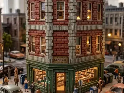 Corner Clinic Wargaming Terrain 3D print model