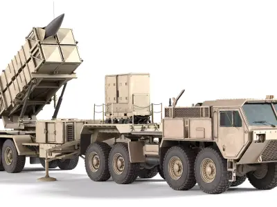HEMTT MIM104 Patriot Low-poly 3D model