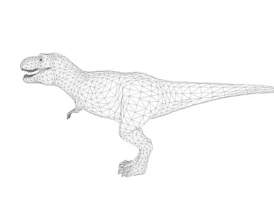 T-Rex Dinosaur Low-poly 3D model
