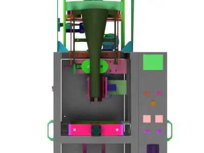 Advanced 3D Modeling for Compact Quantitative Packaging Machines 3D model