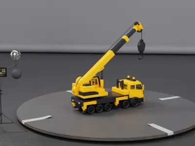 Crane Toy 3D Model Free 3D model