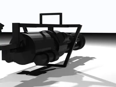 Minigun 3D model buy