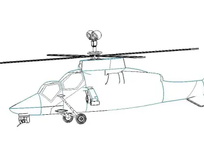 Eurocopter Tiger EC 665 - Airbus Multi-Role Combat helicopter 3D model