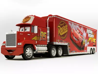 Truck Cartoon 3D model purchase