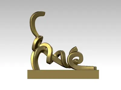 Cat Sculpture Ornaments - 3D print 3D print model