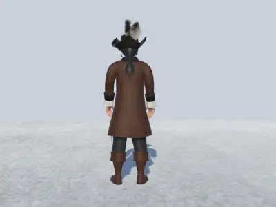 Pirate 1 Avatar  Low-poly 3D model