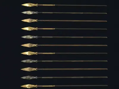 Amazon Spear Low-poly 3D model