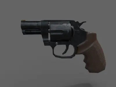 Game Ready ColtCobra 38 Special Low-poly 3D model