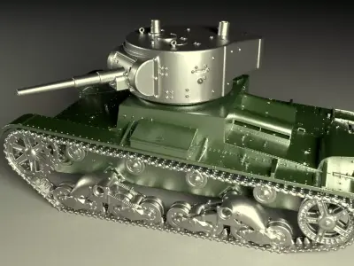 Tank  T-26 3D print model