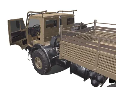 Military Truck Low-poly PBR Low-poly 3D model