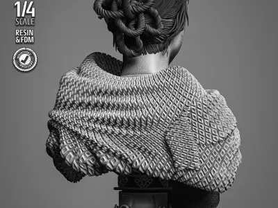 STAR WARS Padme Portrait Bust 3D print model