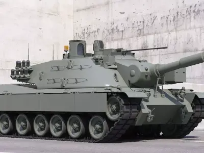MBT-70 3d model  KPZ-70  3D model