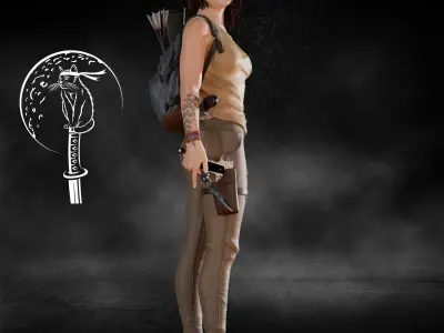Ellie The Last of Us 3D print model